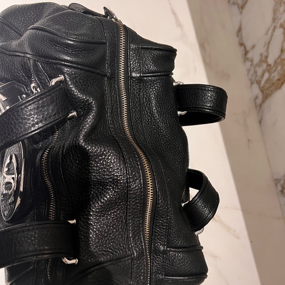 JUST CAVALLI by ROBERTO CAVALLI  BLACK HANDBAG - Picture 8 of 13